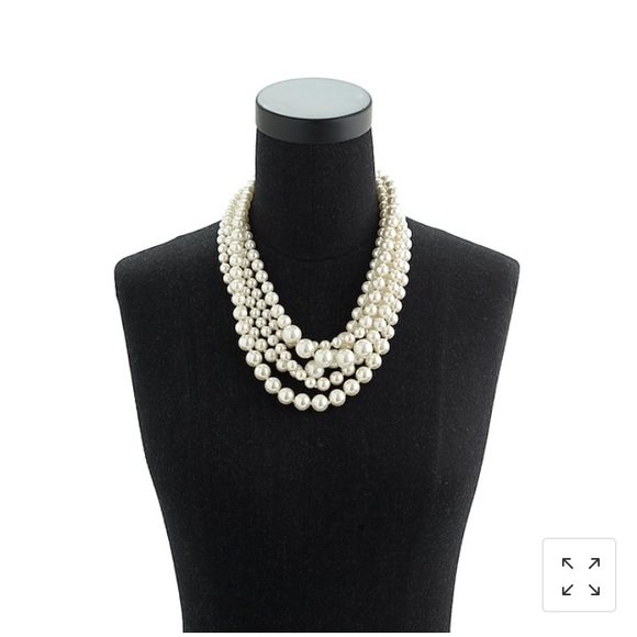 J. Crew pearl twisted hammock necklace - Picture 1 of 4